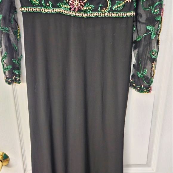 Mac Duggal 67870 Beaded Illusion High Neck Trumpet Gown SZ 6 NWOT - Picture 5 of 14